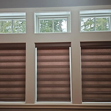 Norman Window Fashions Motorized/Automated Perfect Sheer Shades on SE 129th St in North Bend, WA Thumbnail
